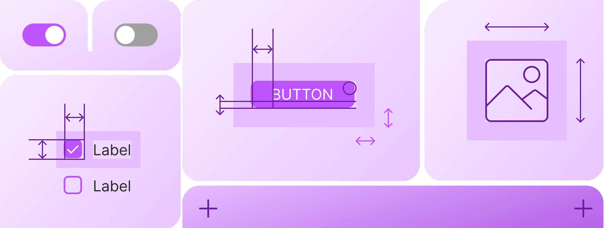 Design system interface showing unified components and documentation