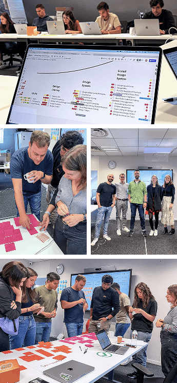 Workshop brainstorming session with team members